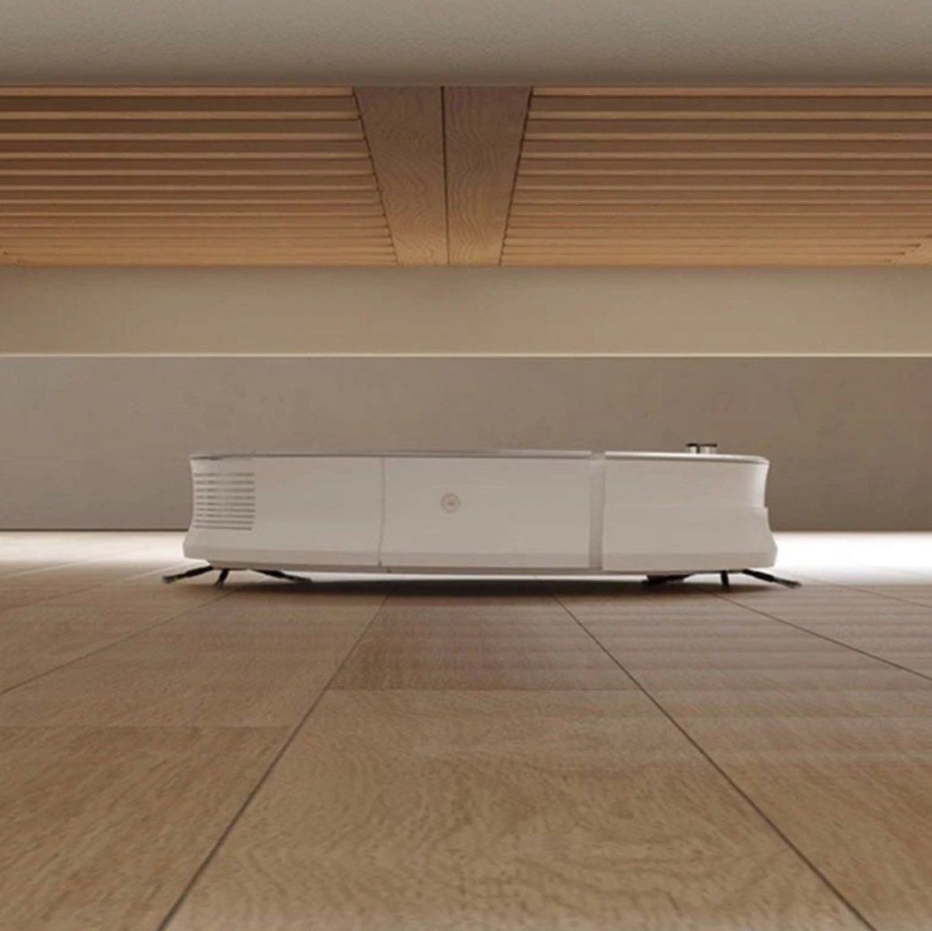 JANIFE Modern Boucle Floating LED Bedframe