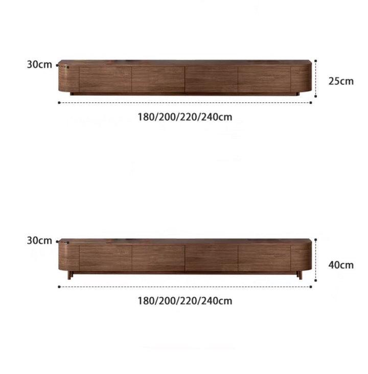 MALOR Modern Solid Wood TV Console