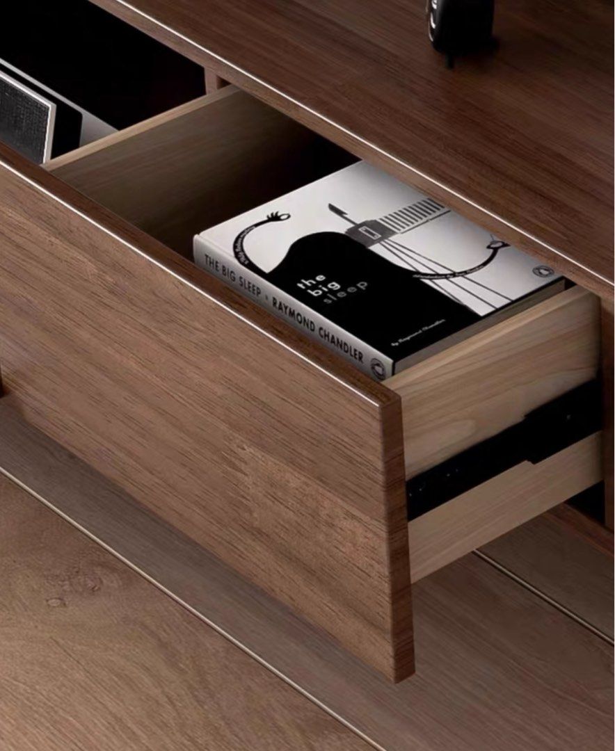 MALOR Modern Solid Wood TV Console