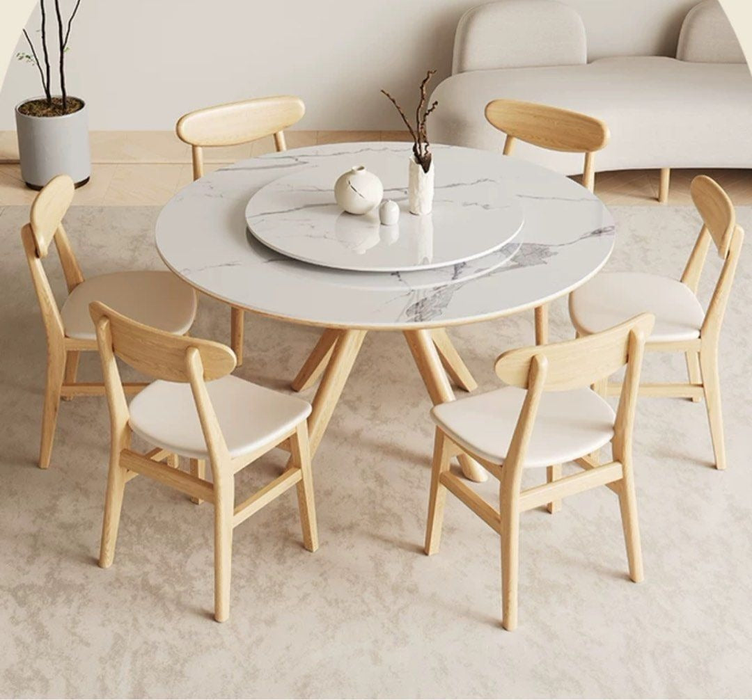 DUCOS Japandi Sintered Stone Dining Table