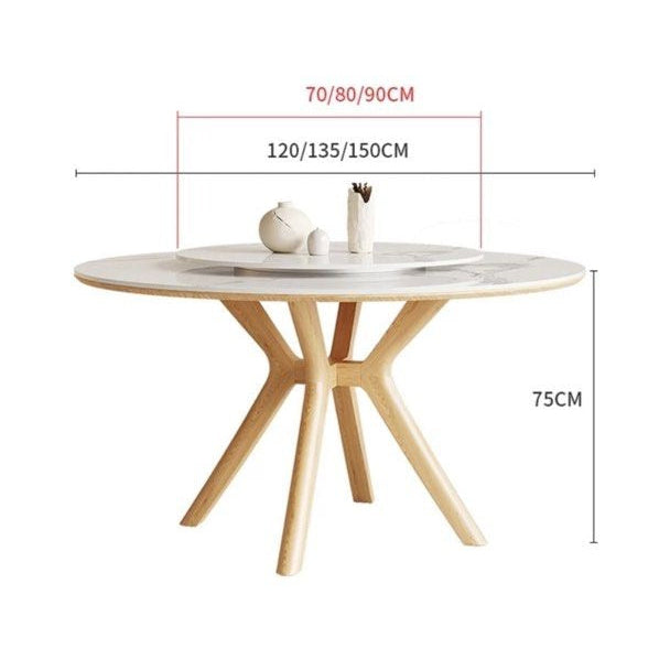 DUCOS Japandi Sintered Stone Dining Table