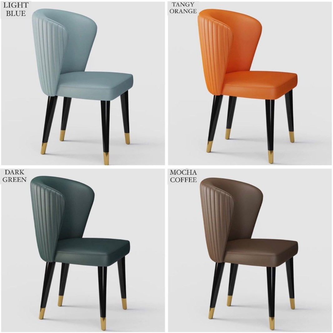 OBADIAH Modern Leather Dining Chair