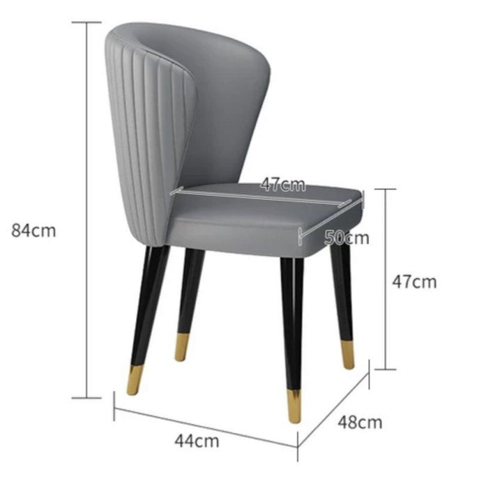 OBADIAH Modern Leather Dining Chair