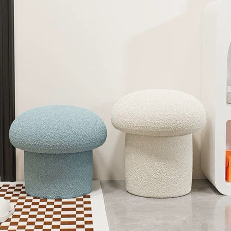 JASVIN Modern Boucle Vanity Stool