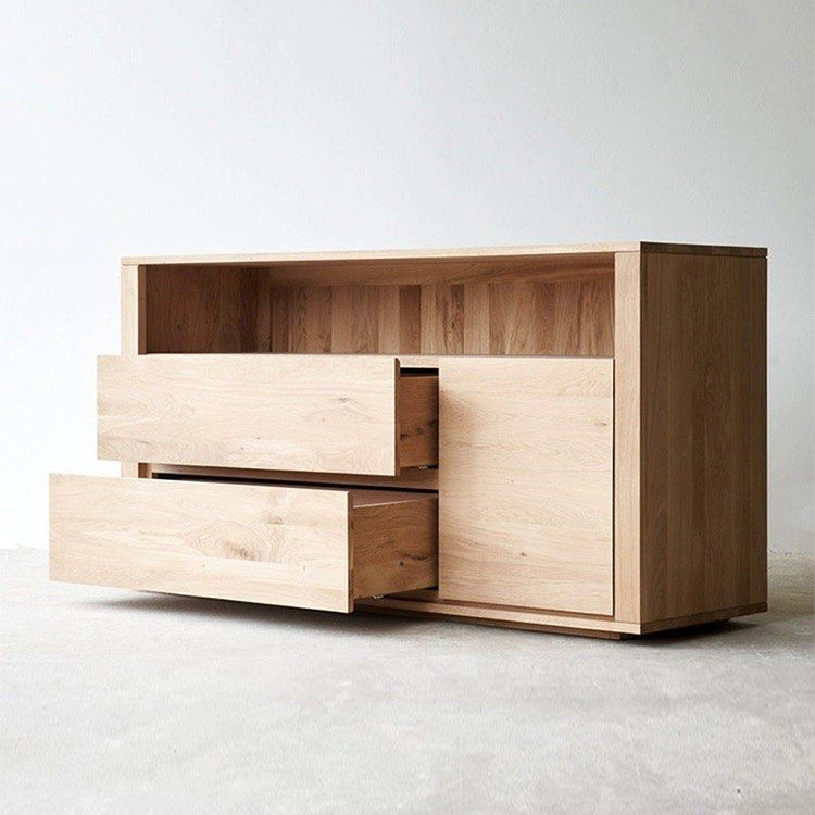 YEBOVE Modern Solid Wood Sideboard