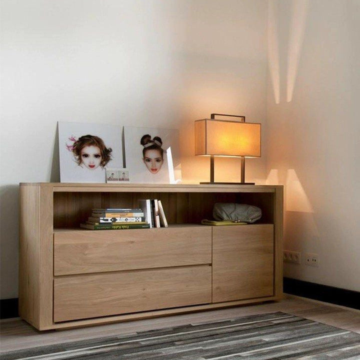 YEBOVE Modern Solid Wood Sideboard