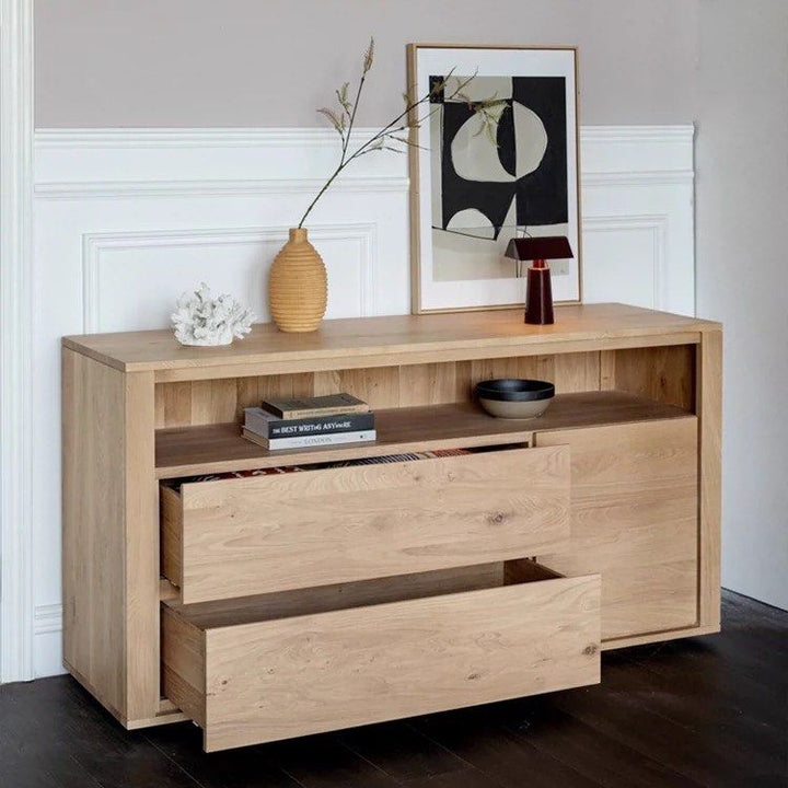 YEBOVE Modern Solid Wood Sideboard