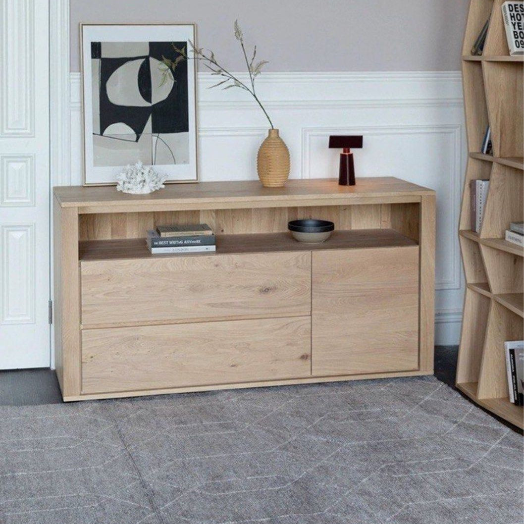 YEBOVE Modern Solid Wood Sideboard
