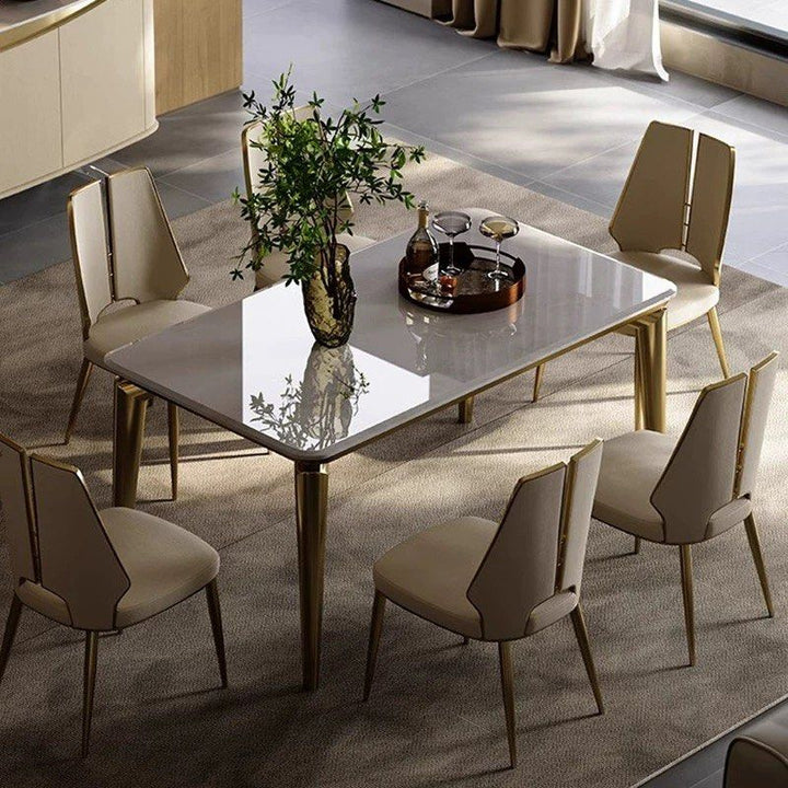 JAYSNE Modern Marble Dining Table