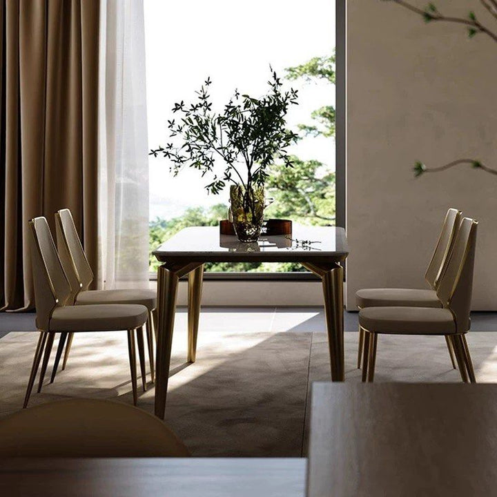 JAYSNE Modern Marble Dining Table