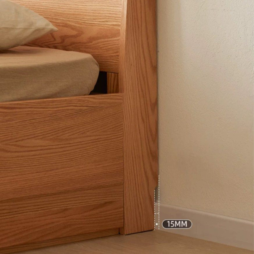 JAUPER Scandinavian Solid Wood Storage Bedframe