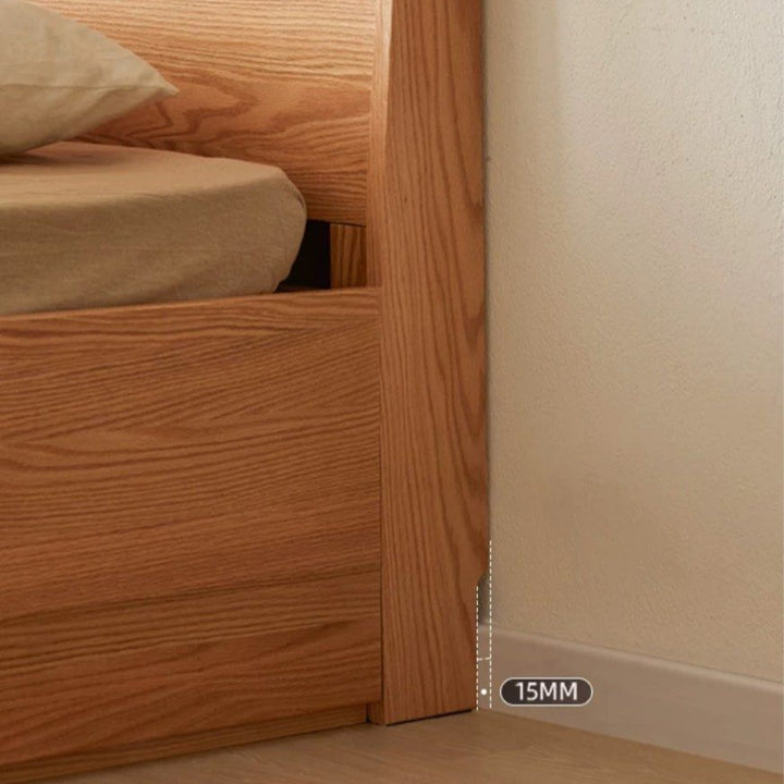 JAUPER Scandinavian Solid Wood Storage Bedframe