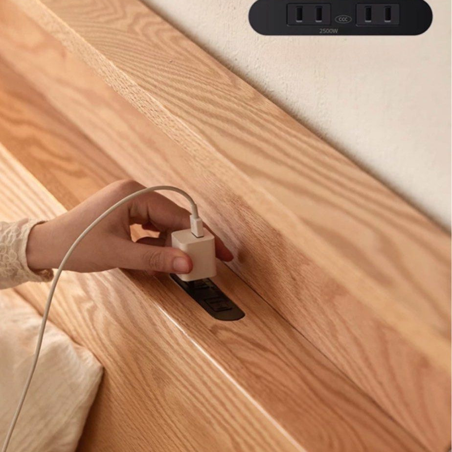 JAUPER Scandinavian Solid Wood Storage Bedframe