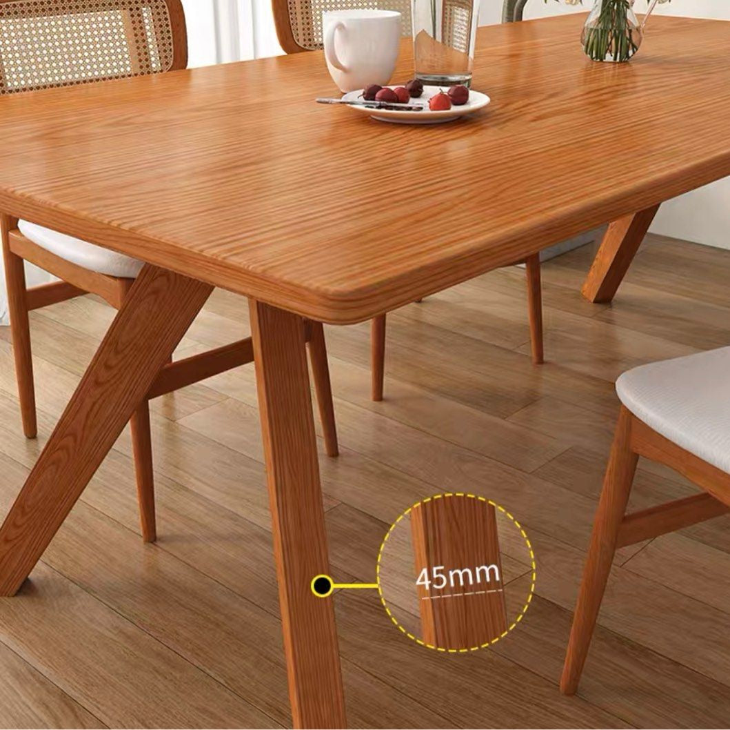 HOLLIA Modern Solid Wood Dining Table