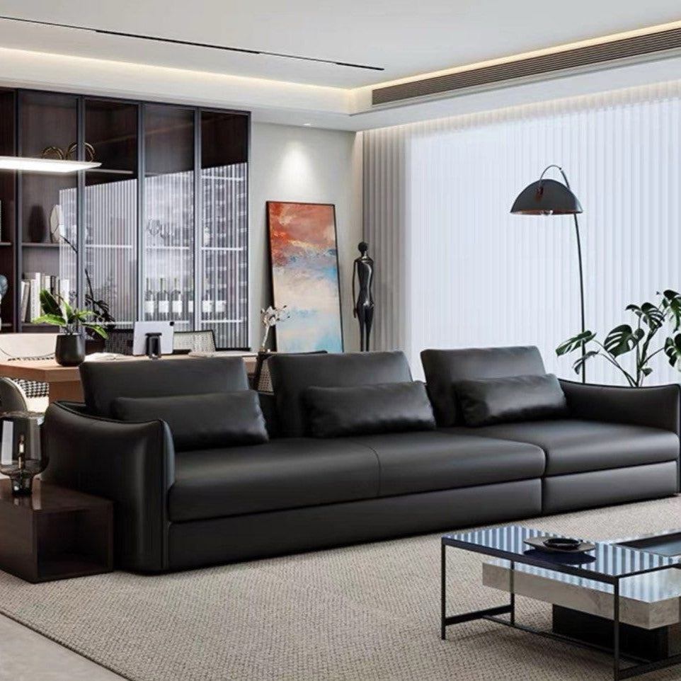 FENELLE Modern Genuine Leather Sofa
