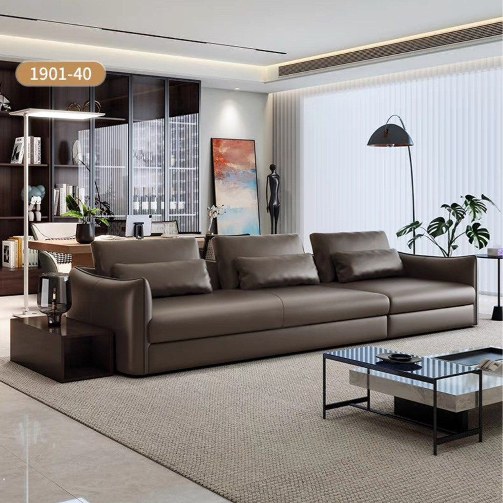 FENELLE Modern Genuine Leather Sofa