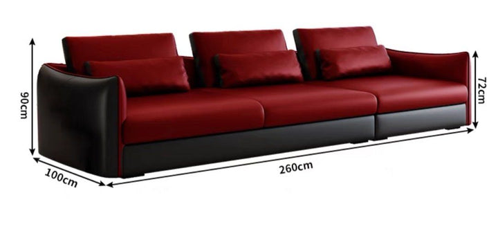 FENELLE Modern Genuine Leather Sofa