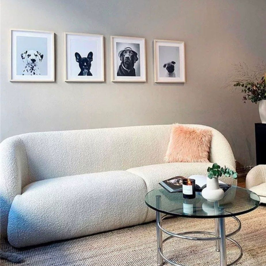 BAVELLA Modern Boucle Sofa