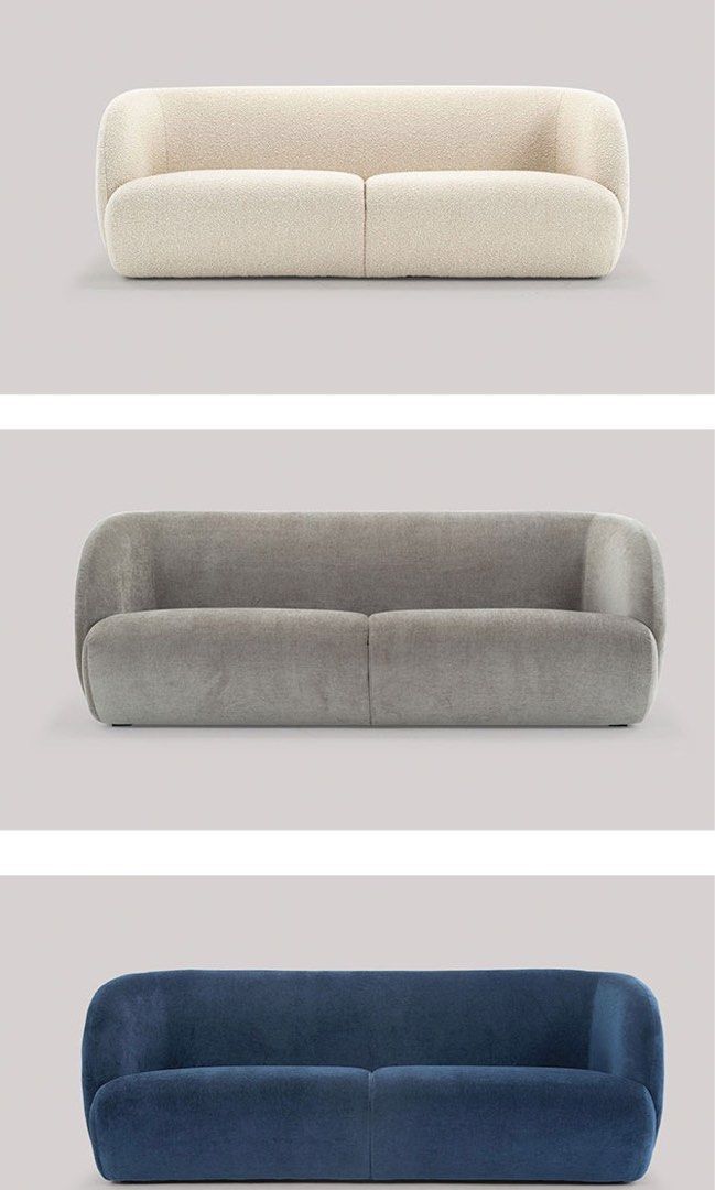 BAVELLA Modern Boucle Sofa