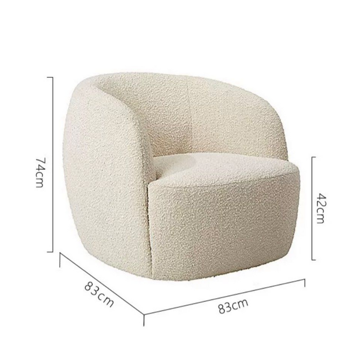 BAVELLA Modern Boucle Sofa