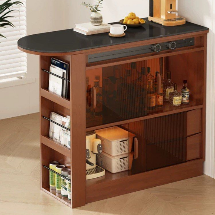 GABRIEL Modern Solid Wood Bar Island Table
