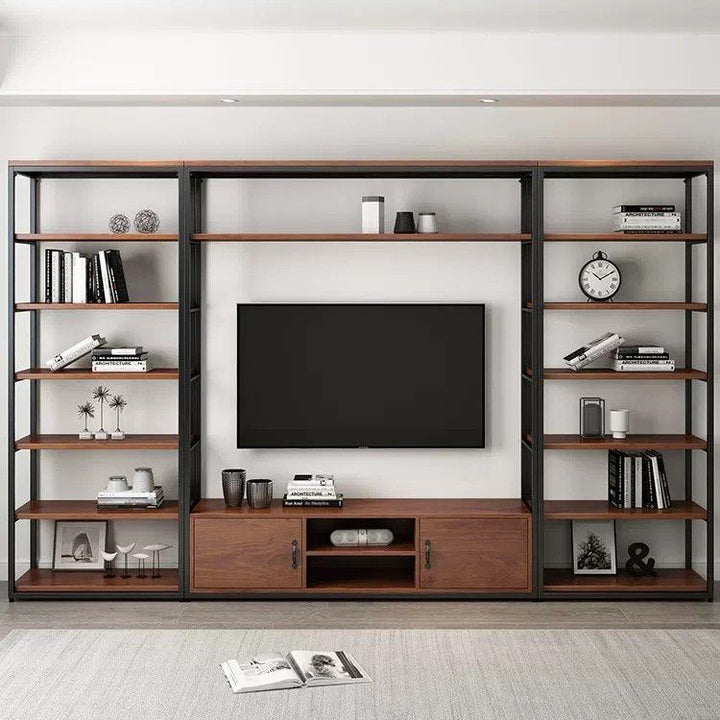 KRENN Modern Solid Wood Storage TV Console