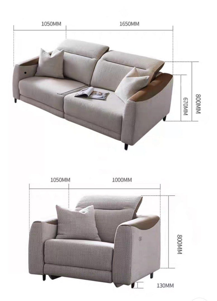 VARDON Modern Electric Recliner Sofa