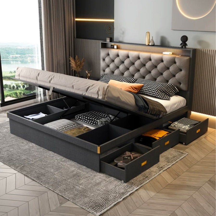 JESU Modern LED Bedframe