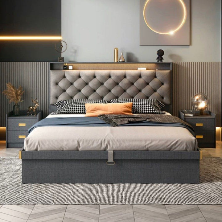 JESU Modern LED Bedframe