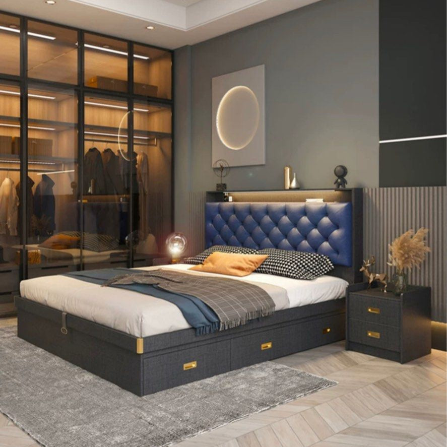 JESU Modern LED Bedframe