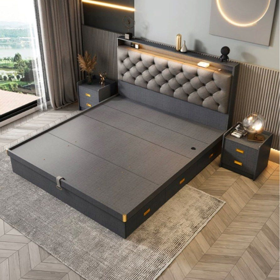 JESU Modern LED Bedframe