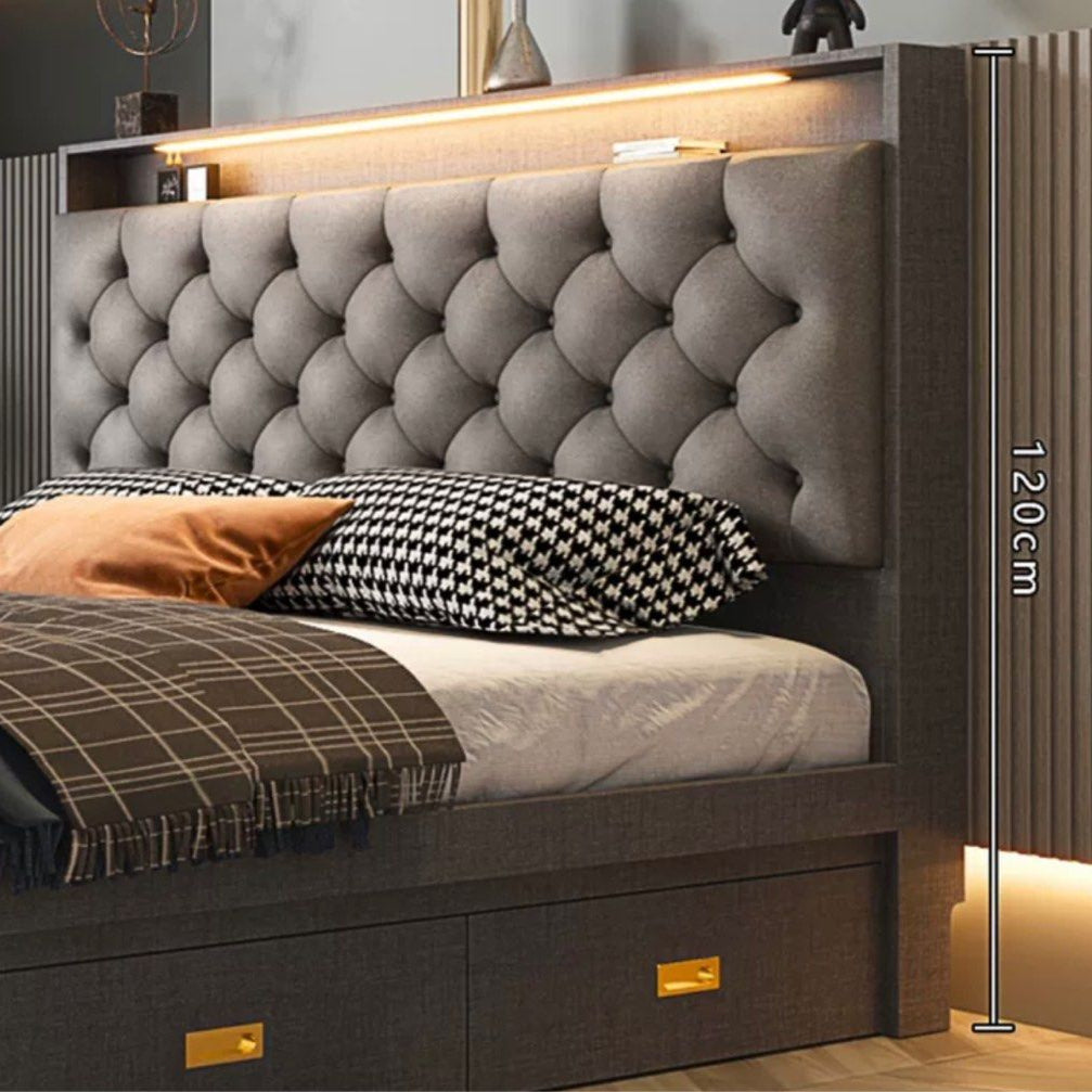 JESU Modern LED Bedframe