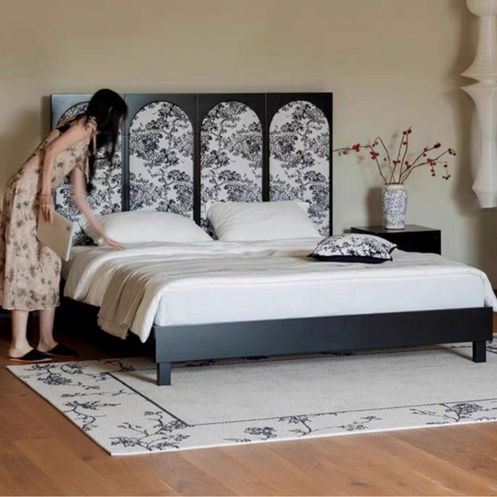 JIRASHI Oriental Solid Wood Bedframe