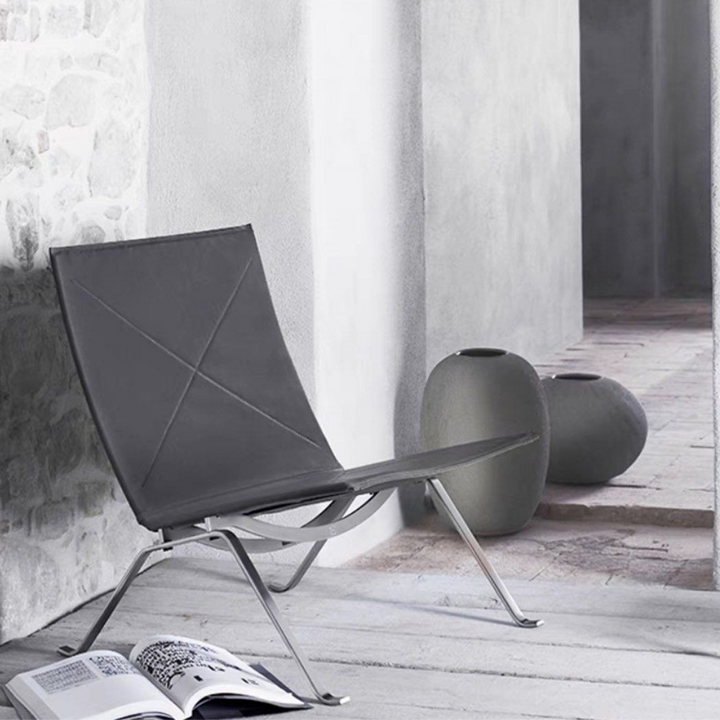 HAEUN Modern Leather Lounge Chair