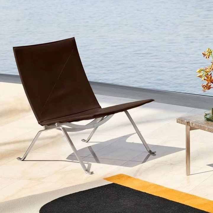 HAEUN Modern Leather Lounge Chair