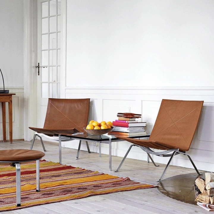 HAEUN Modern Leather Lounge Chair
