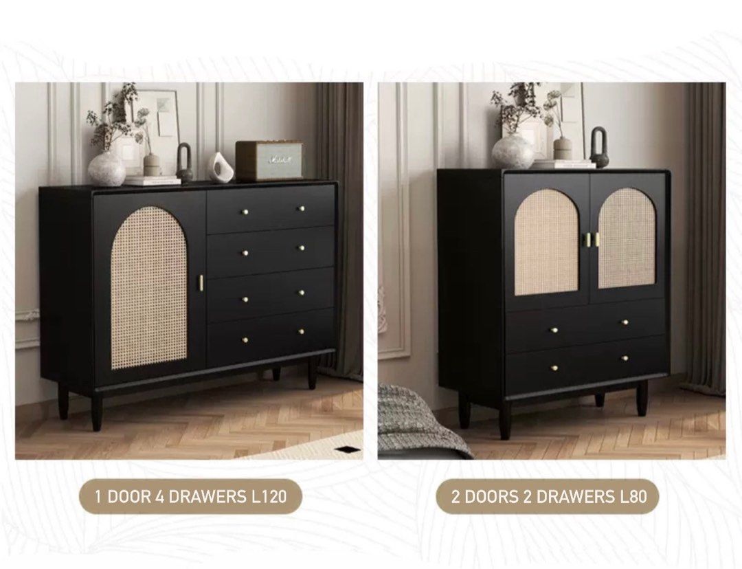JLANCO Modern Rattan Sideboard