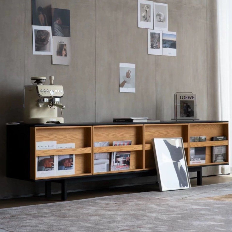 MUSDEN Modern Solid Wood TV Console