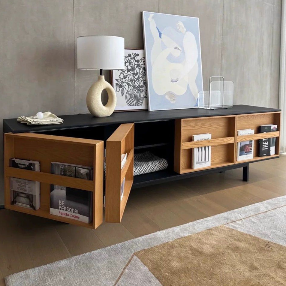 MUSDEN Modern Solid Wood TV Console