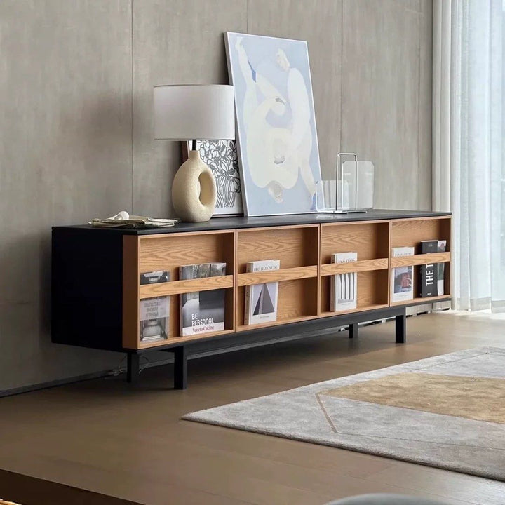 MUSDEN Modern Solid Wood TV Console