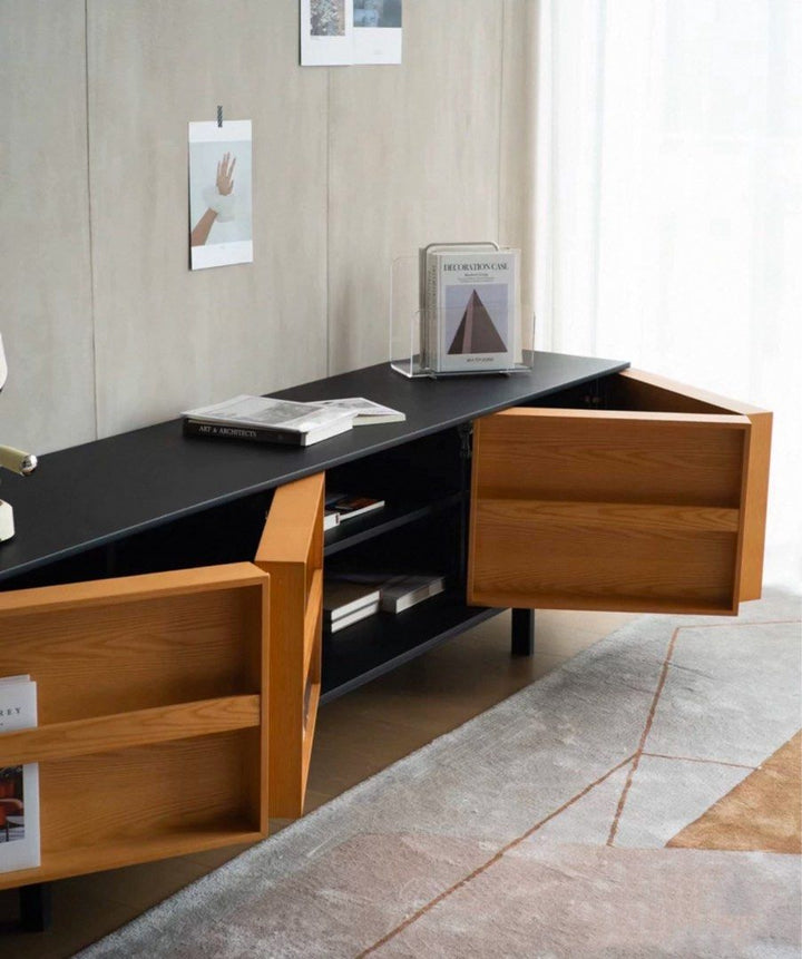 MUSDEN Modern Solid Wood TV Console