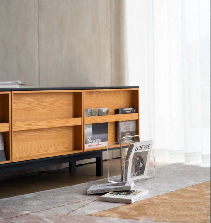 MUSDEN Modern Solid Wood TV Console