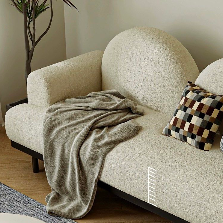 VELINDRE Modern Fabric Sofa