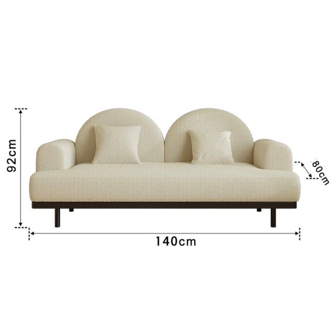 VELINDRE Modern Fabric Sofa
