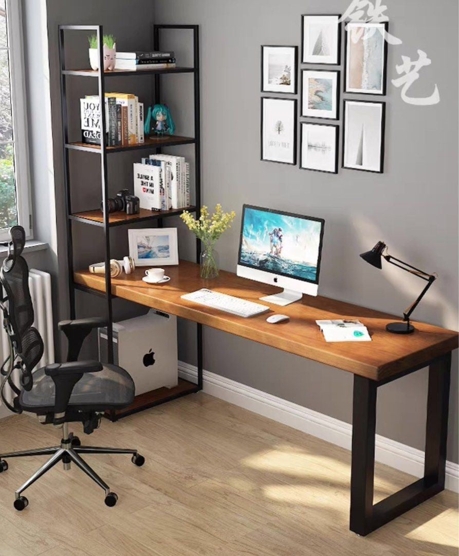 INGMAR Rustic Solid Wood Study Table