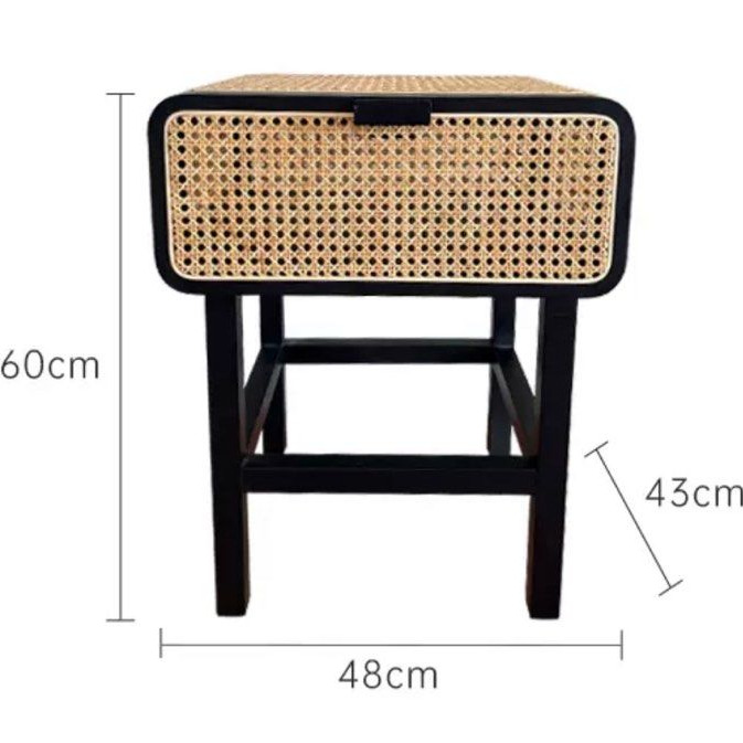 MARCIN Rattan Side Table (Set of 2)