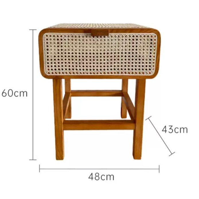 MARCIN Rattan Side Table (Set of 2)