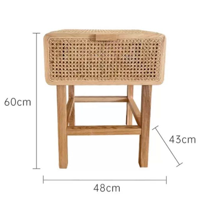 MARCIN Rattan Side Table (Set of 2)