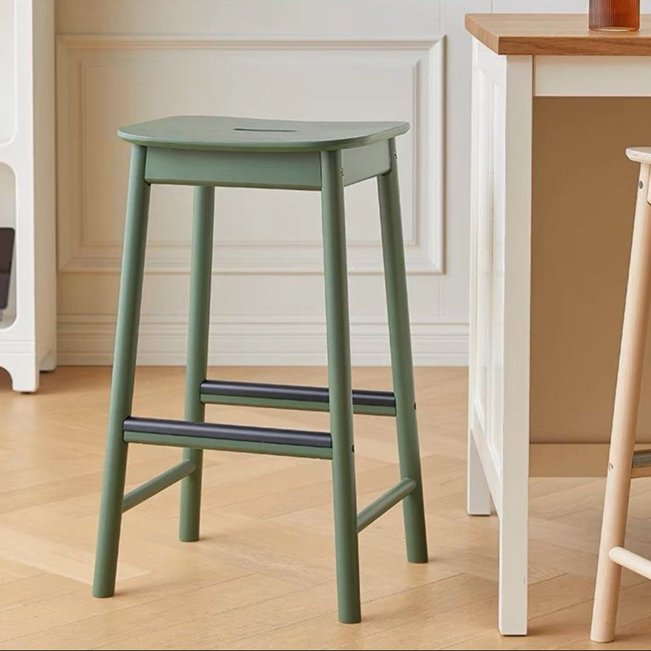 JETT Modern Solid Wood Bar Stool