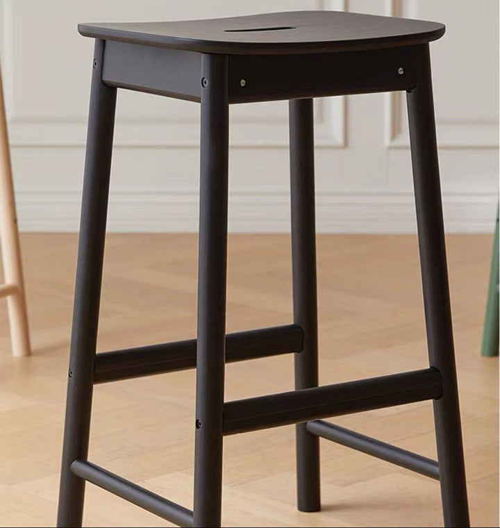 JETT Modern Solid Wood Bar Stool